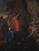 Nicolas Poussin Moses Bringing Forth Water from the Rock Spain oil painting artist